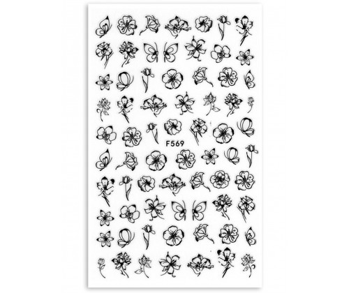 Наклейка для нігтів mART Nail Sticker F569