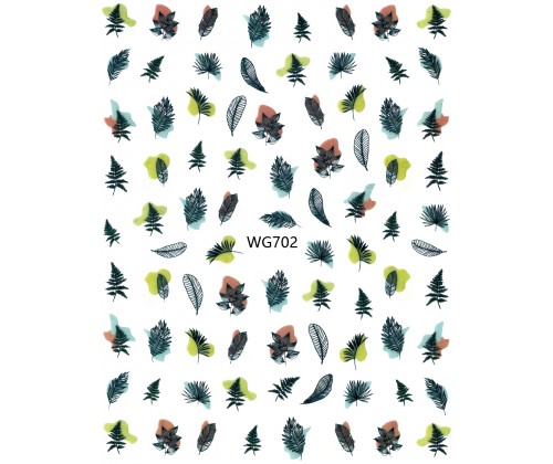 Наклейка для нігтів mART Nail Sticker WG702