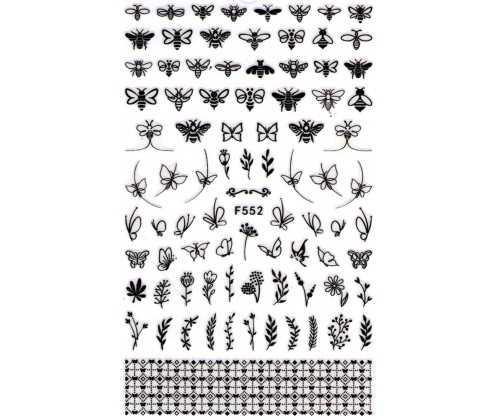 Наклейка для нігтів mART Nail Sticker F552b