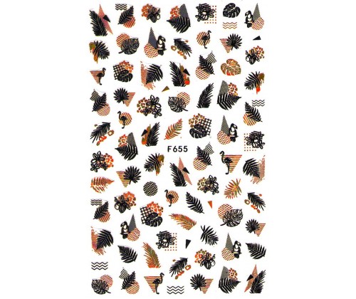 Наклейка для нігтів mART Nail Sticker F655