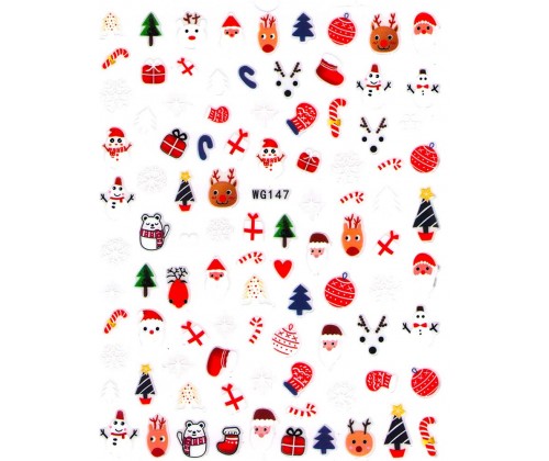Наклейка для нігтів mART Nail Sticker WG147