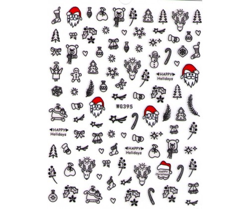 Наклейка для нігтів mART Nail Sticker WG395