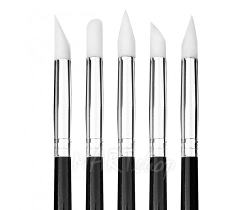 A set of one-sided silicone brushes mART (5 pcs)