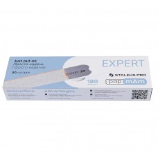 A set of white PAP MAM file-covers for the base of Staleks EXPERT 22 180 grit, 50 pcs