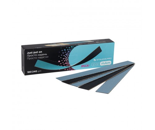 A set of double-sided interchangeable files Staleks Pro papmAm Mix 180/240 grit, 50 pcs
