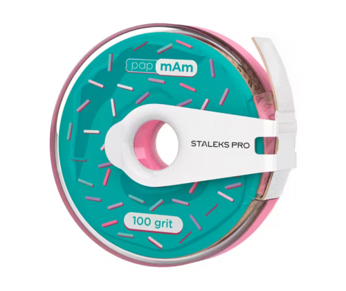 File tape white with clip STALEKS PRO EXPERT papmAm, 100 grit