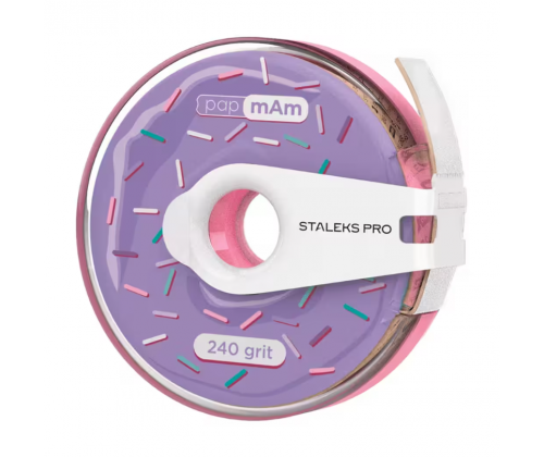 File tape white with clip STALEKS PRO EXPERT papmAm, 240 grit