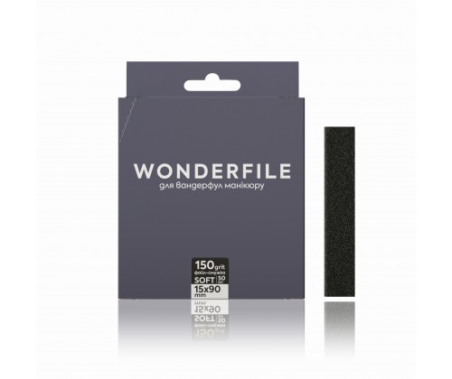 Сменные файлы-полоски для пилки 105x18 Wonderfile in black, 150 гр (50 штук)