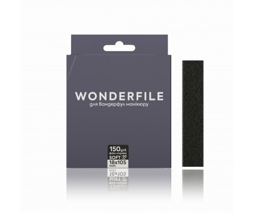 Сменные файлы-полоски для пилки 105x18 Wonderfile in black, 180 гр (50 штук)