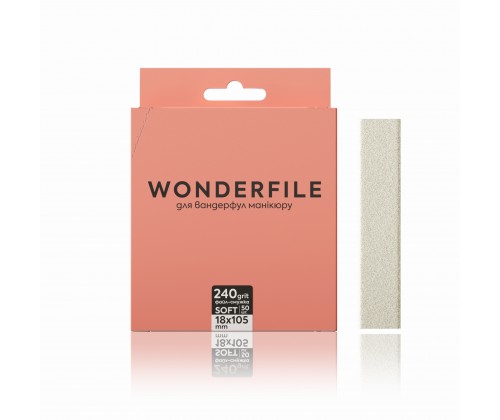 Змінні файли-смужки для пилки на піні 105x18 Wonderfile, 240 гр (50 штук)