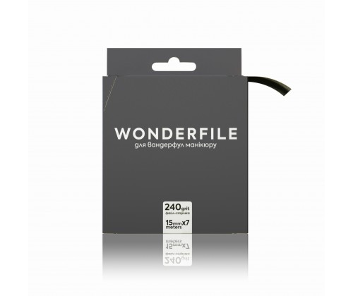 File tape for file 160x18 Wonderfile in black, 240 g (7 meters)