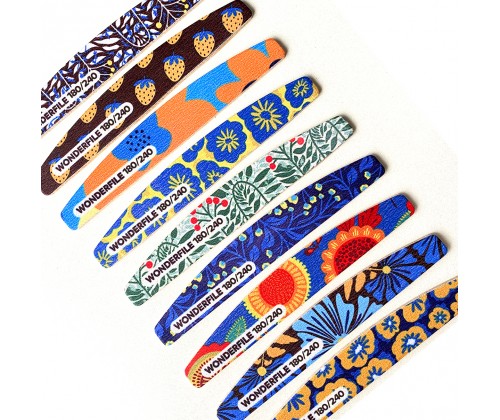 A set of files "Crescent" on a wooden base Wonderfile 180/240 (25pcs)