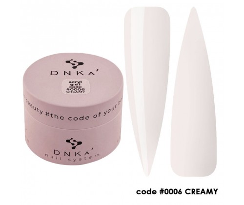 Полігель DNKa Acryl Gel №06 Creamy, 30 мл