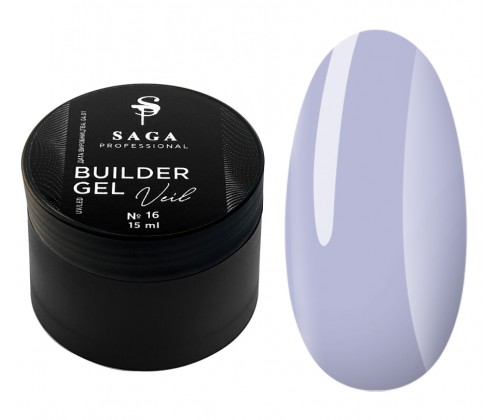 Однофазний гель для нарощування Saga Builder Gel Veil №16, 15 мл 