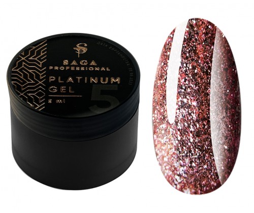 Гель-фарба з поталлю SAGA PLATINUM Paint №05, 5 мл