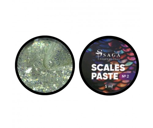 Гель для дизайну Saga Scales paste №02, 5 мл
