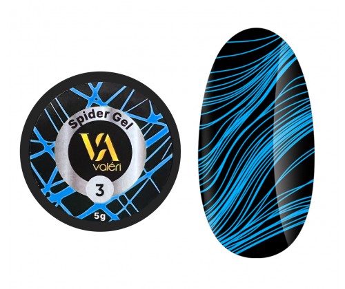 Гель-павутинка Valeri Spider Gel №03 (блакитний), 5 мл