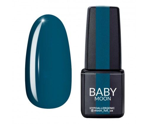 Гель-лак Baby Moon Cold Ocean №06 (сіро-зелений), 6 мл