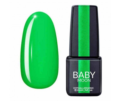 Гель-лак Baby Moon Perfect Neon №12 (яскраво-зелений), 6 мл