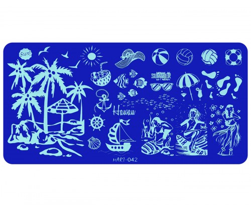 Stamping plate "mART-042" (Summer)