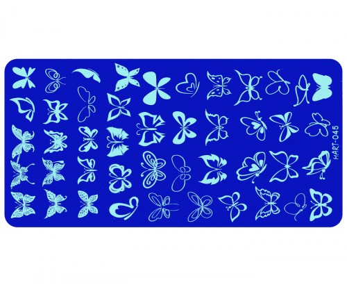 Stamping plate "mART-045" (Butterflies)