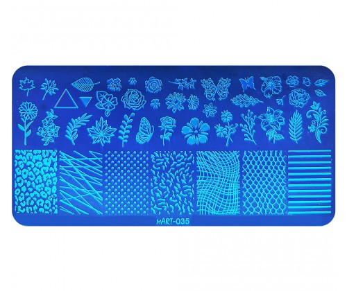 Plate for stamping mART No. 035 (Plant composition)