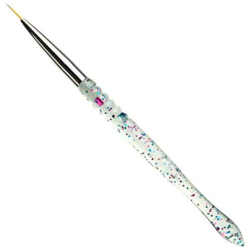 Brush liner mART, 10 mm (transparent with confetti)