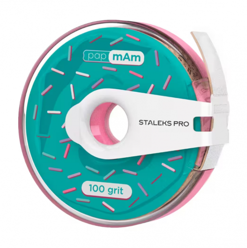 File tape white with clip STALEKS PRO EXPERT papmAm, 100 grit