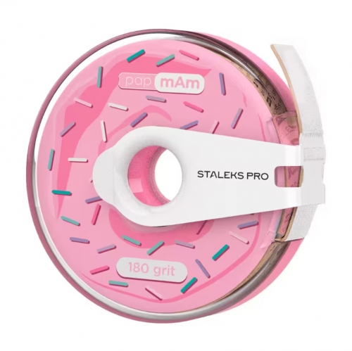 File tape white with clip STALEKS PRO EXPERT papmAm, 180 grit