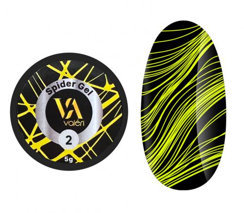 Valeri Spider Gel №02 (yellow), 5 ml