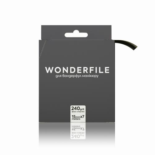 File tape for file 160x18 Wonderfile in black, 240 g (7 meters)