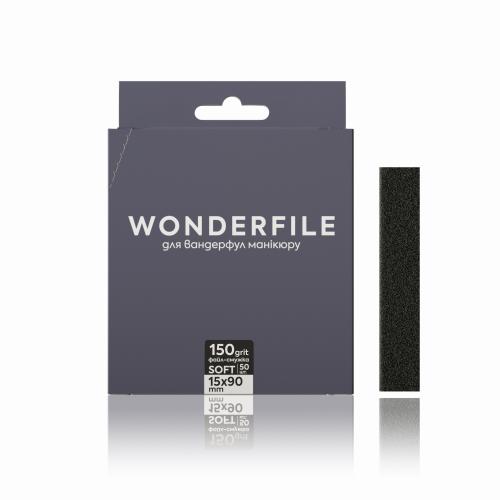 Змінні файли-смужки для пилки 105x18 Wonderfile in black, 150 гр (50 штук)