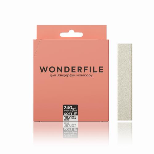 Змінні файли-смужки для пилки на піні 105x18 Wonderfile, 240 гр (50 штук)