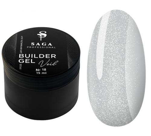 Saga Builder Gel Veil No. 01 Single-Phase Extension Gel, 15 ml 